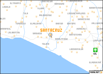 map of Santa Cruz