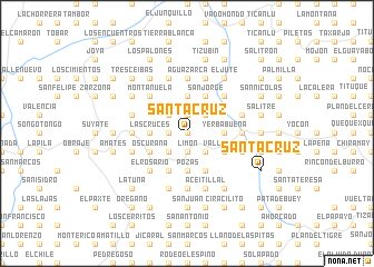 map of Santa Cruz