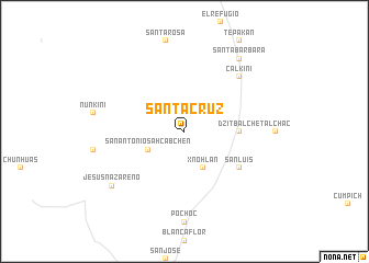map of Santa Cruz