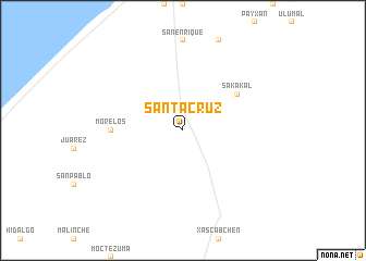 map of Santa Cruz