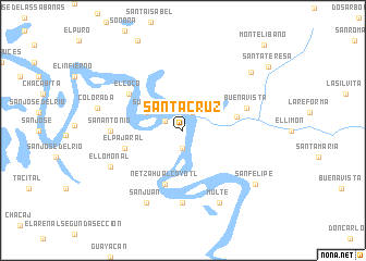 map of Santa Cruz