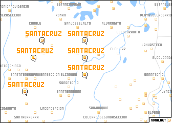 map of Santa Cruz