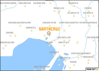 map of Santa Cruz