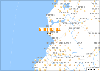 map of Santa Cruz