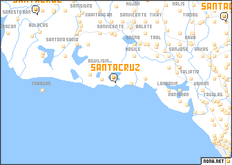 map of Santa Cruz