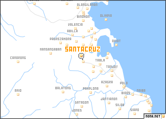 map of Santa Cruz