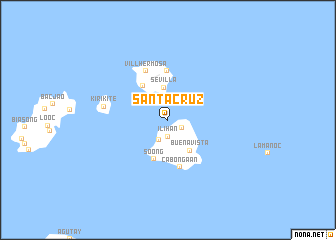 map of Santa Cruz