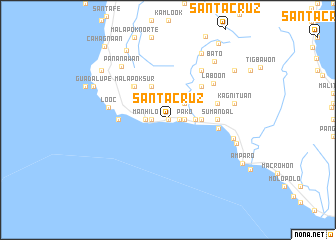 map of Santa Cruz