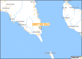 map of Santa Cruz