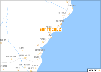 map of Santa Cruz