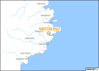 map of Santa Cruz