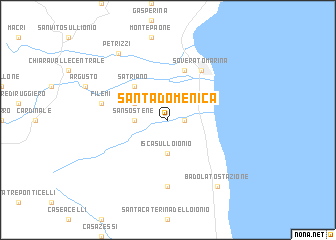 map of Santa Domenica