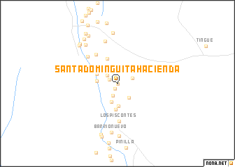 map of Santa Dominguita Hacienda