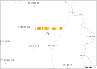 map of Santa Efigênia