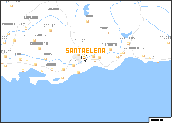 map of Santa Elena