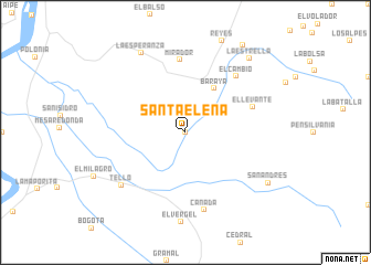 map of Santa Elena