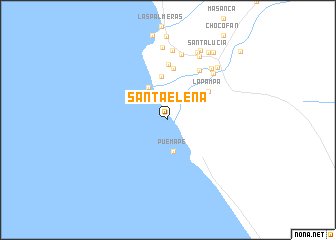 map of Santa Elena