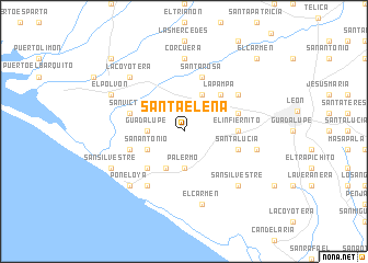 map of Santa Elena