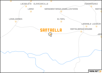 map of Santaella