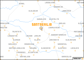 map of Santa Emilia