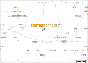 map of Santa Engracia