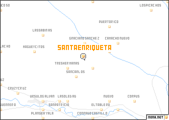 map of Santa Enriqueta