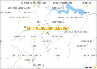 map of Santa Eugenia de Berga