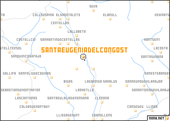 map of Santa Eugenia del Congost