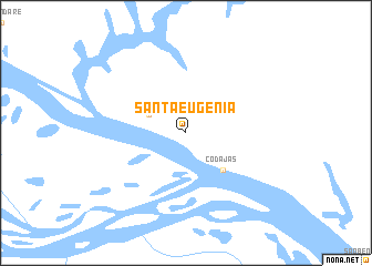 map of Santa Eugênia