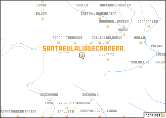 map of Santa Eulalia de Cabrera