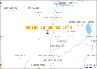 map of Santa Eulalia de Gállego