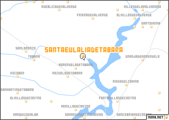 map of Santa Eulalia de Tábara