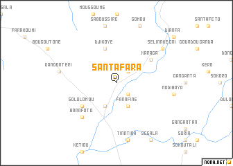 map of Santafara