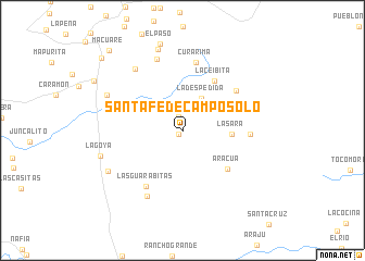 map of Santa Fé de Campo Solo