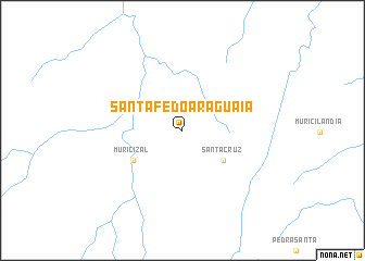 map of Santa Fé do Araguaia