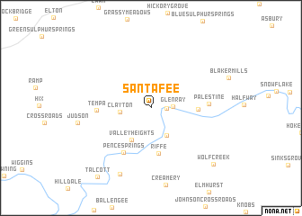 map of Santafee