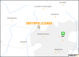 map of Santa Felicidade