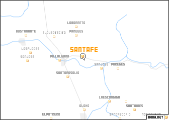 map of Santa Fe