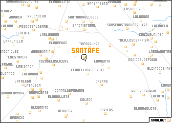 map of Santa Fe