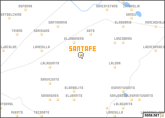 map of Santa Fe