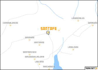 map of Santa Fe