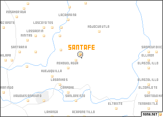 map of Santa Fe