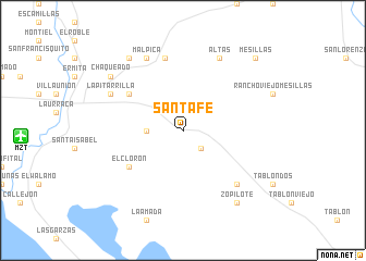 map of Santa Fe