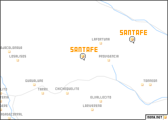 map of Santa Fe