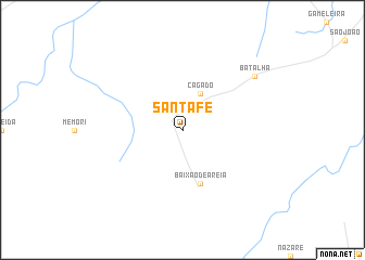 map of Santa Fé