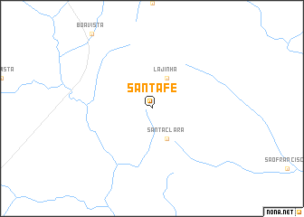 map of Santa Fé