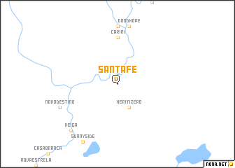 map of Santa Fe