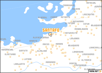 map of Santa Fe