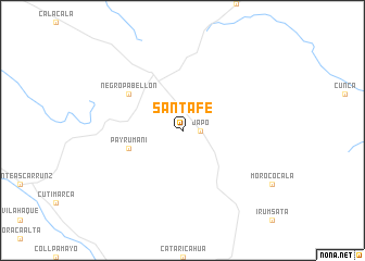map of Santa Fe