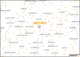 map of Santa Fe